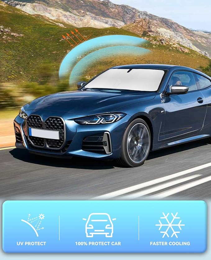Sun Shade Sunshade for 2021-2023 2024 2025 BMW 4 Series M4 i4 440i 430i 428i - Image 5