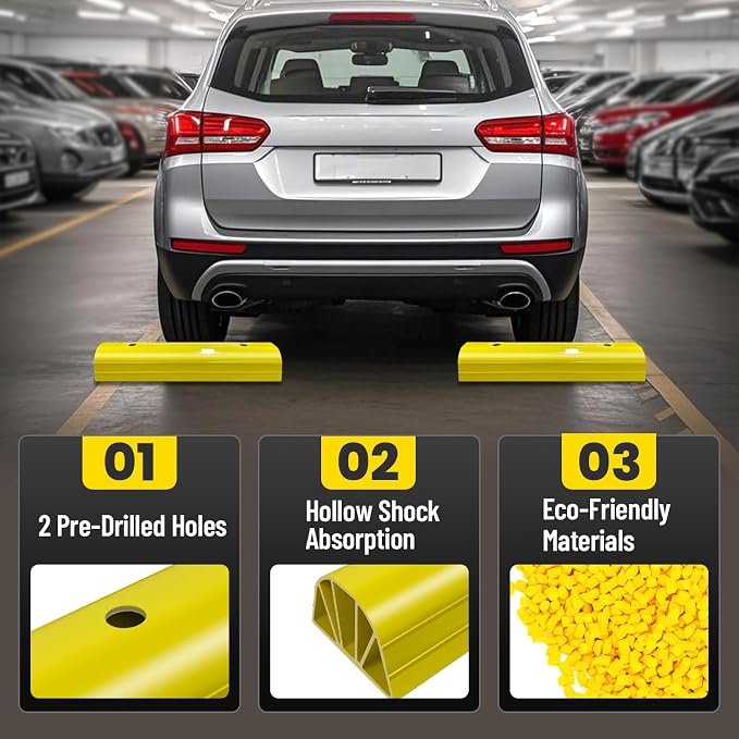 ROBLOCK 22" Parking Stopper for Home Garage & Outside, Heavy Duty Garage - Image 3