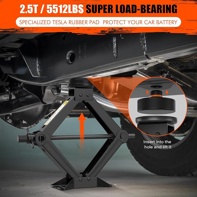 Car Jack for Tesla Model Y Model 3, IMAYCC 2.5 Ton Tesla Car Jack Kit - Image 3