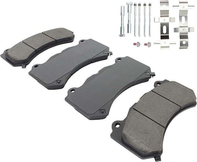 Premium Semi-Metallic Front Brake Pads Compatible - Image 2