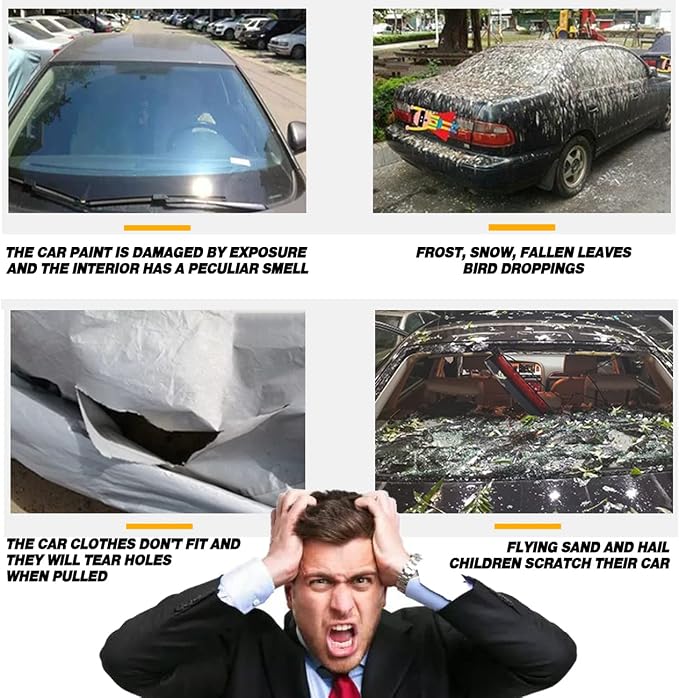 TUCAREST 6 Layers Full Car Cover - Image 3