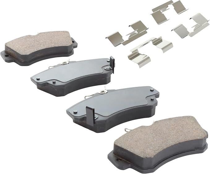 Premium Semi-Metallic Front Brake Pads Compatible - Image 2