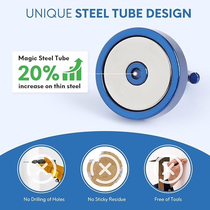 Neosmuk Magnetic Hooks, Cruise Ship Essentials, 80lb+ Heavy Duty Magnetic Hooks - Image 3