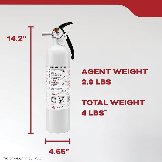 Kidde Fire Extinguisher for Vehicles, Single-Use 10BC - Image 9