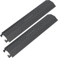 Double 40" inch Rubber Drop Over Cable Cover, 2 Pack Prevent Tripping Floor by OranLite