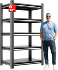 Heavy Duty Storage Shelves 5-Tier Adjustable Garage Shelving Unit, Strong Metal by OLLRRACT