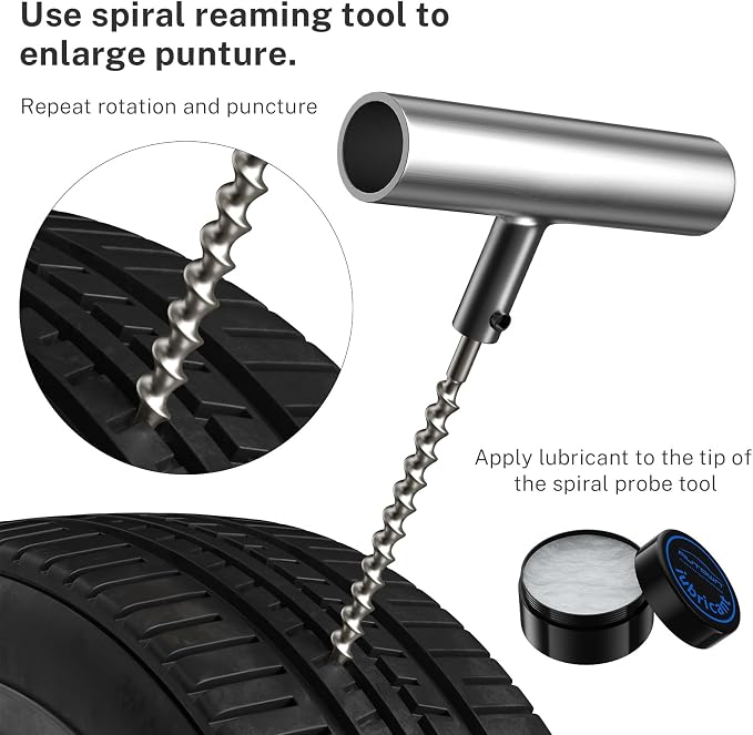 Flat Tire Repair Kit with Plugs 31 Pcs - Image 4
