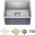 KRAUS Kore 21-Inch Undermount Workstation 16 Gauge Single Bowl Stainless Steel by KRAUS