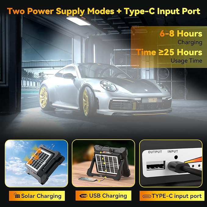 500W Led Work Light Rechargeable, 42000MAh Solar Portable Light, 42000LM - Image 3