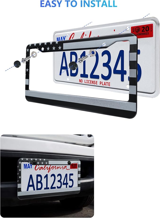 American Flag License Plate Frames - Image 3