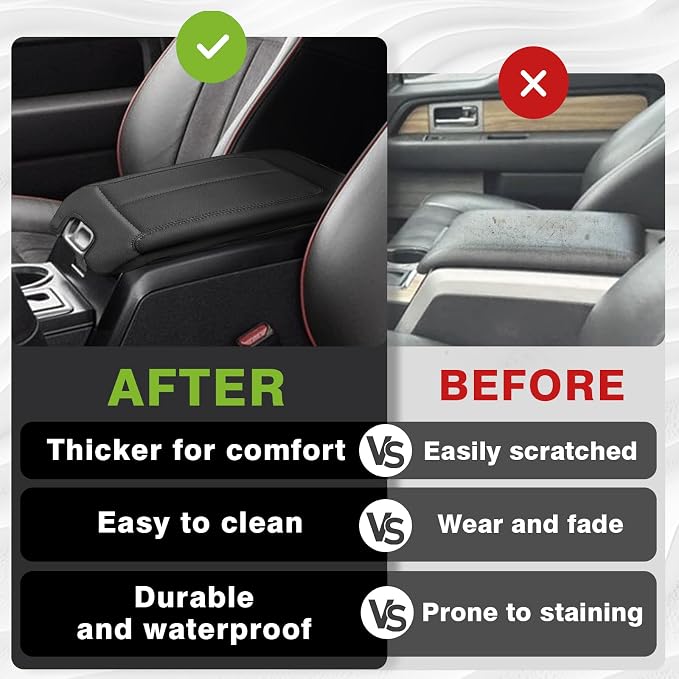 Muslogy Center Console Armrest Cover Compatible - Image 6