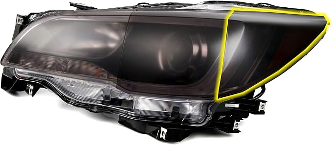 Luxe LightWrap Dark Smoke Stealth Universal Headlight Tail Light Tint Kit - Image 3