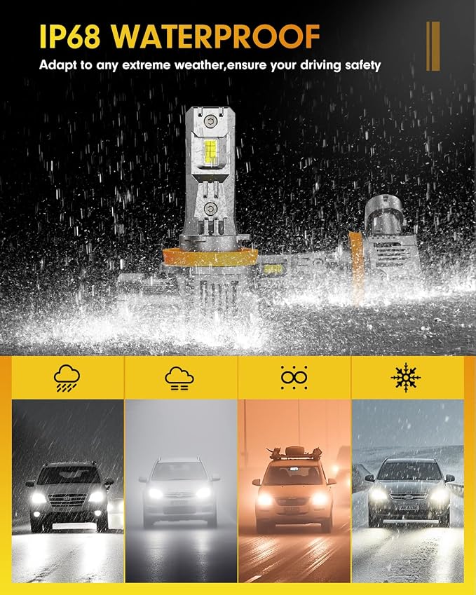 FAHREN H11 9005 Led Bulbs Combo 100000LM 12X Intense Brightness H8/H9 HB3 - Image 6