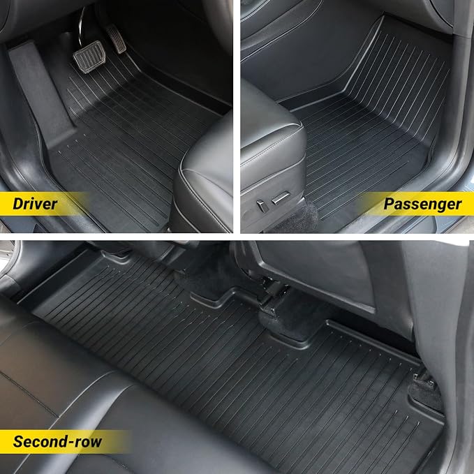 Floor Mat for New Model Y Juniper 2025 2026 9PCS Floor Mats - Image 2