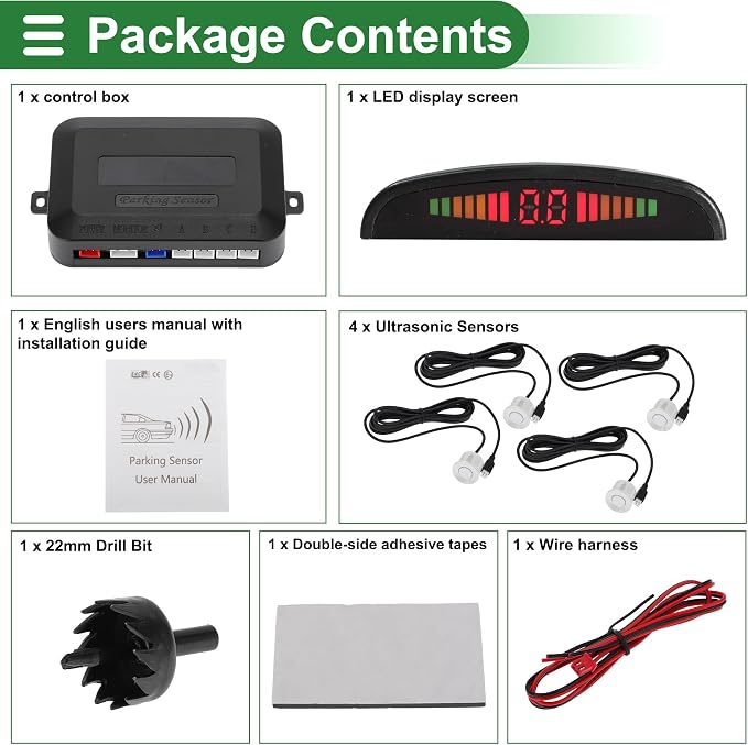 Motoforti Universal Car Auto Vehicle Reverse Backup Radar System Reverse - Image 8