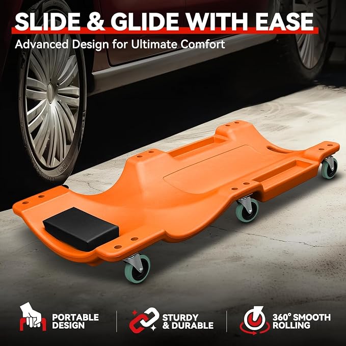 Auto Dynasty 40 Inches Mechanic Creeper, Automotive Garage Repair Low Profile - Image 3