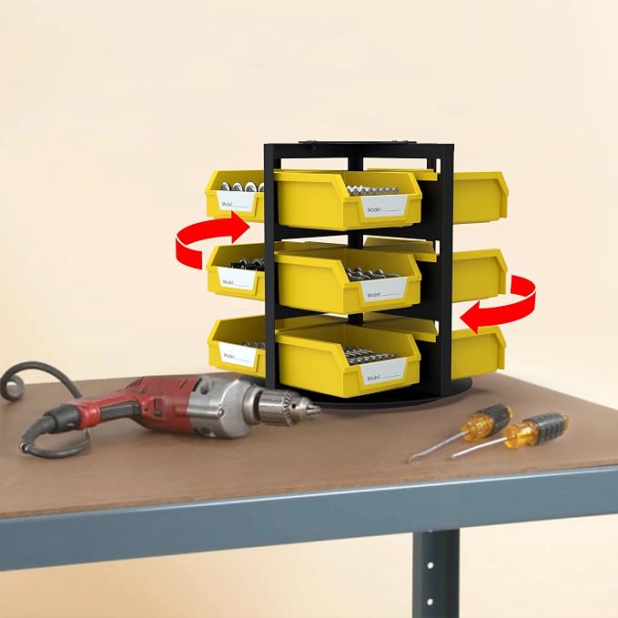 UNITEDPOWER Rotating Storage Bins, Tool Organizer, Hardware Crafts, Small Parts - Image 6