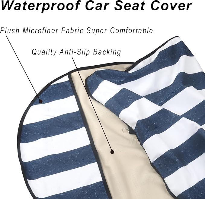 Car Seat Cover Protector Front Seats, - Image 5