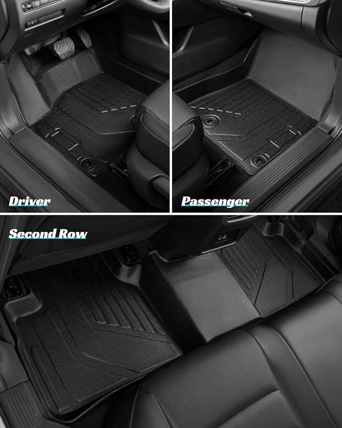 Floor Mats Full Set for Nissan Rogue 2021-2025 Accessories, All Weather Floor - Image 6
