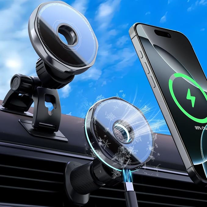 CRIENTEN for MagSafe Car Mount Charger, 15W Magnetic Wireless Car Charger & by Crienten
