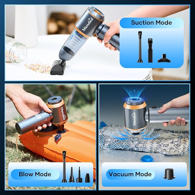 MENDED Handheld Car Vacuum Cleaner 15000PA Portable, Cordless 3 in 1 Handheld - Image 4