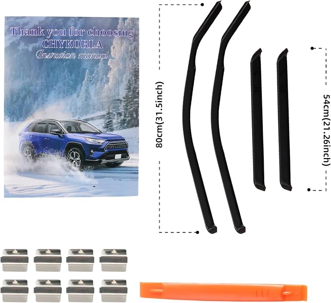 in Channel Rain Guards Fit for 2021-2025 Ford Bronco Sport, Durable Side Window - Image 6