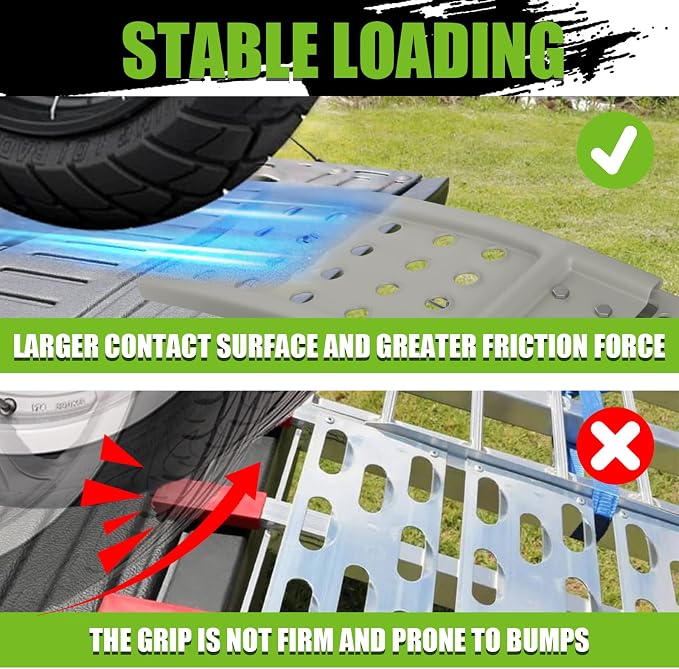 77.2" L x 9.8" W Truck Ramps, 1212 Lbs Loading Ramps - Image 5