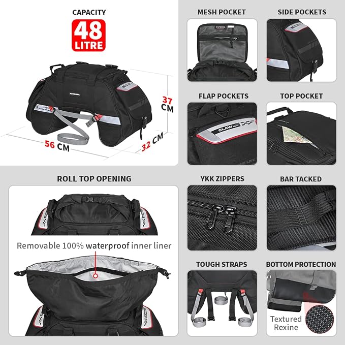 ViaTerra Claw Mini Waterproof Tail Bag | Compatible - Image 4