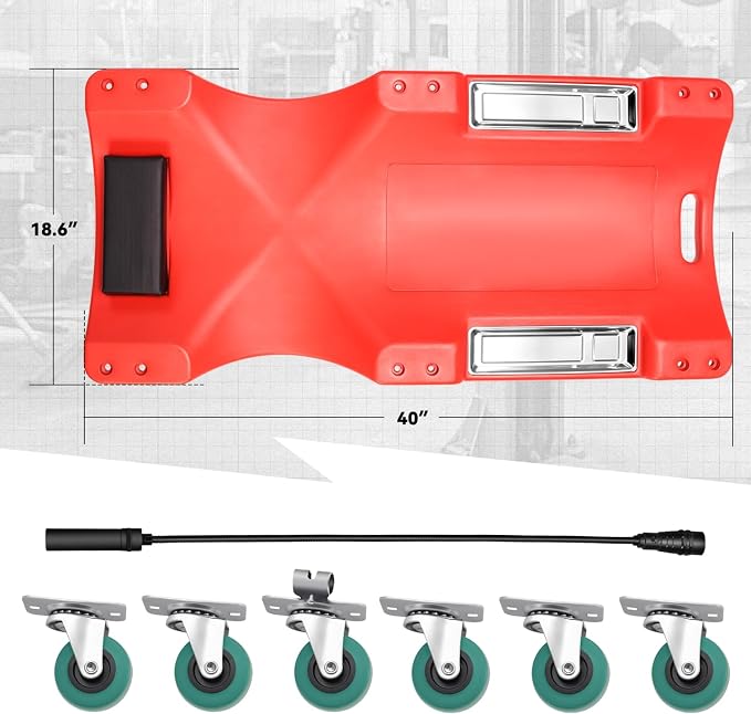 Auto Dynasty 40 Inches Mechanic Creeper, Automotive Garage Repair Low Profile - Image 7