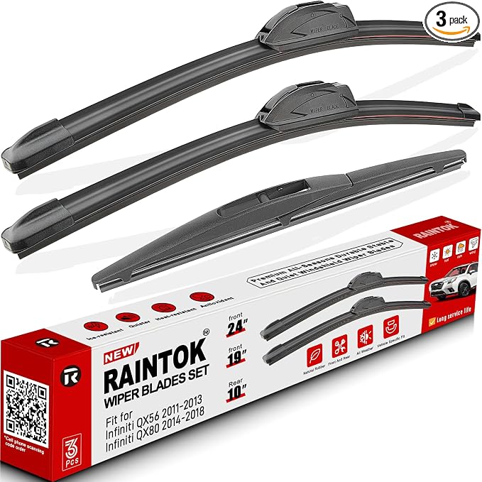 Windshield Wiper Blade Set Replacement by RAINTOK