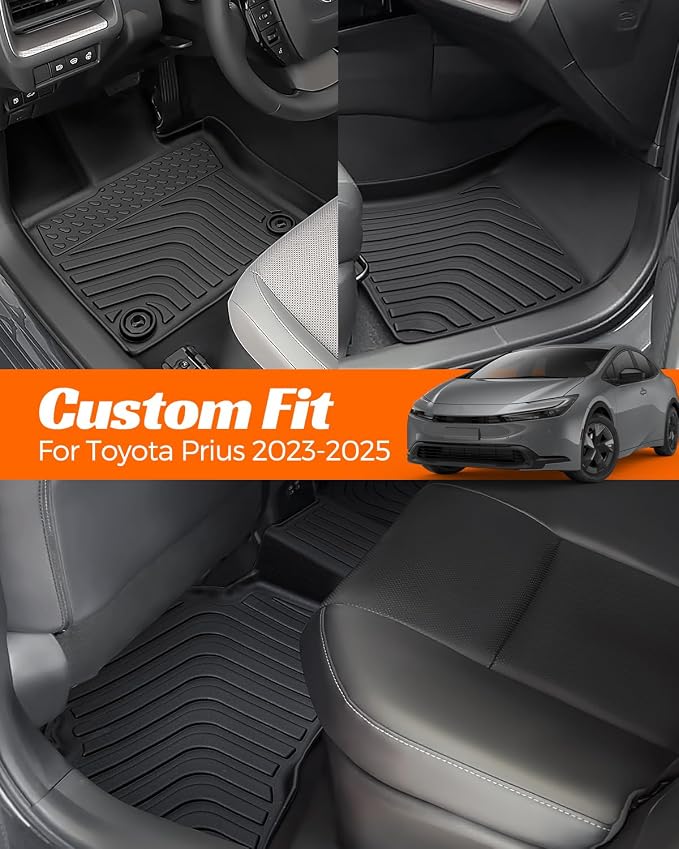 Floor Mats Cargo Liner for Toyota Prius 2023 2024 2025, All Weather Car Floor - Image 4