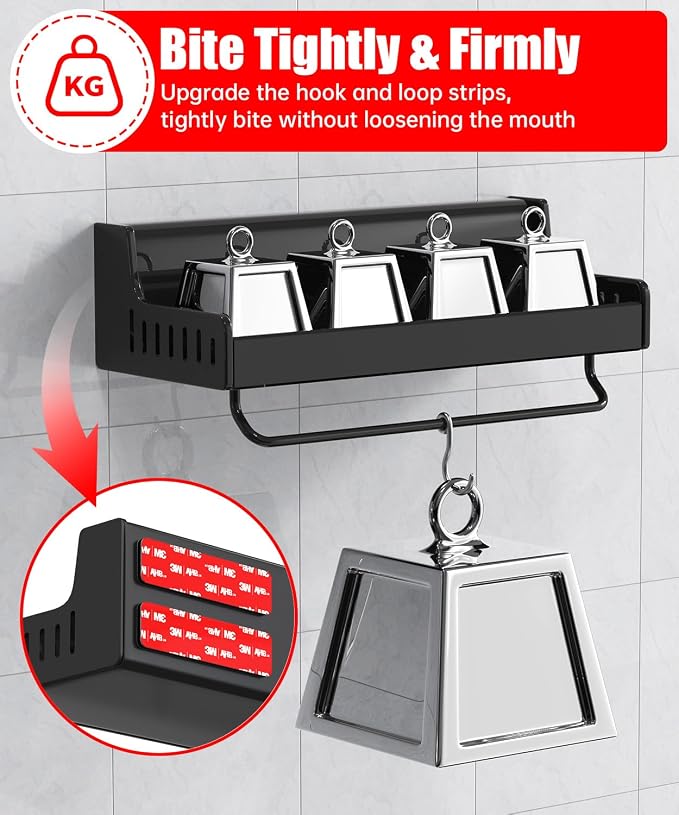Hook and Loop Strips with Super Adhesive Heavy Duty, Made of 3M, Heat Resistant - Image 2