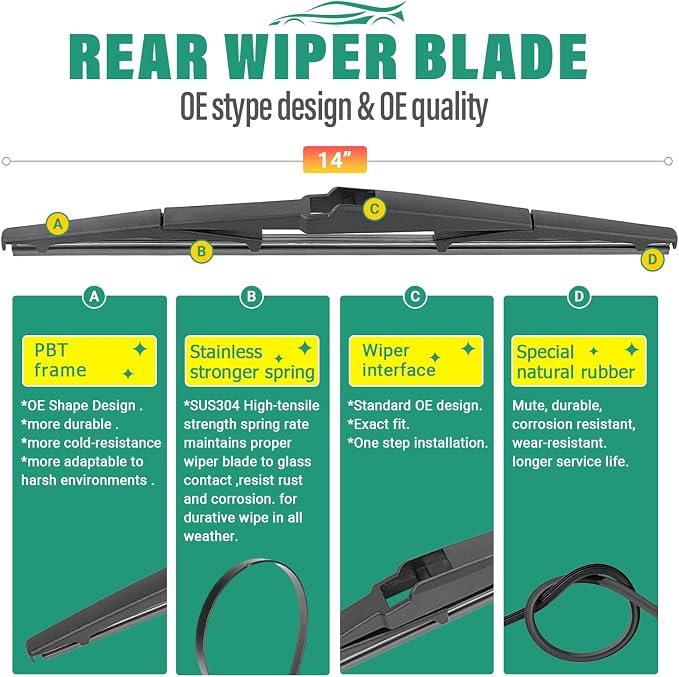 24" 18" 14" Windshield Wiper Blades - Image 4
