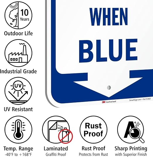 SmartSign Freezing Temperature When Blue Sign - Image 7