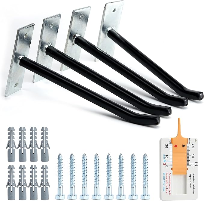Sinoer 4PCS Garage Hooks Tire Storage System, Wall Mount Hooks by Sinoer