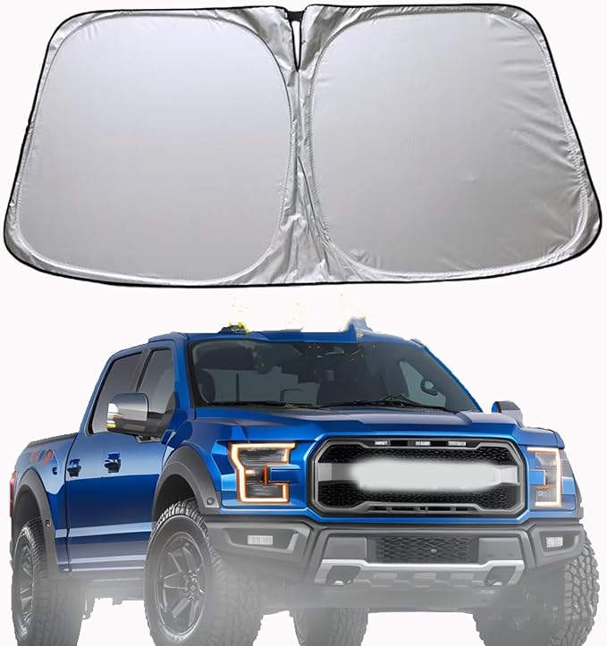 Windshield Sunshade for Ford F150 F250 F350 Escape Raptor Expedition 2025 by Rougizor