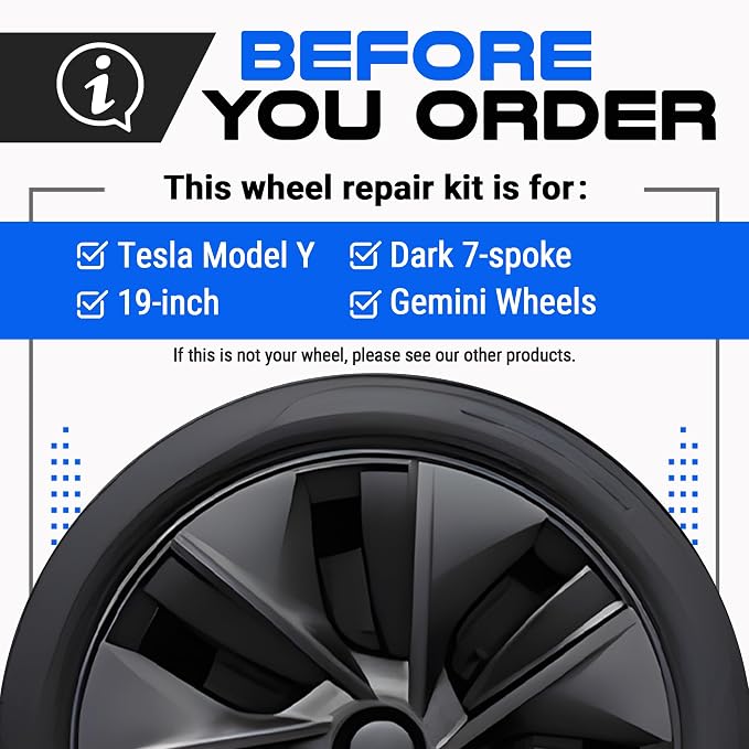 Premium Tesla Wheel Curb Rash Repair Kit - Image 2