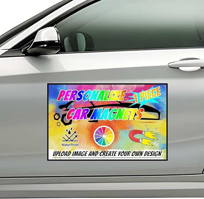 Custom Magnet Car Stickers, Personalised car Magnetic Signs by NoutAT
