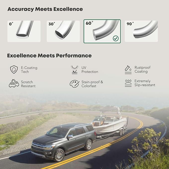 YHTAUTO 4 Inch Running Boards Side Steps Fit Chevy Silverado/GMC Sierra - Image 5