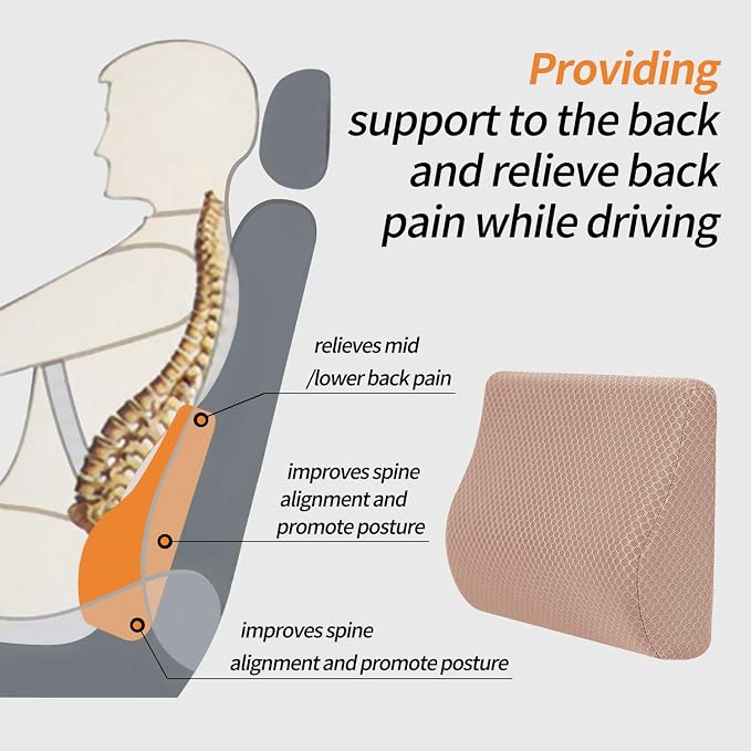 Memory Foam Lumbar Support Pillow - Image 4
