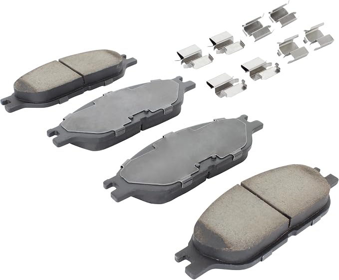 Premium Semi-Metallic Front Brake Pads Compatible - Image 2