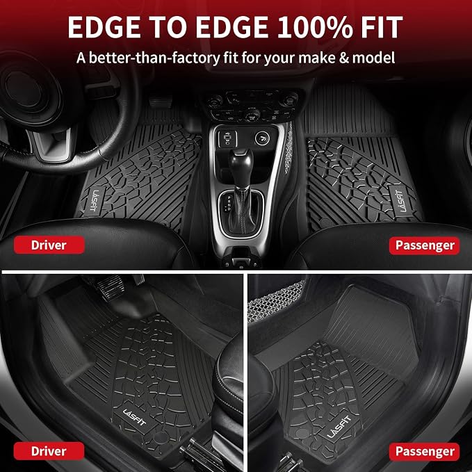 LASFIT Floor Mats for Jeep Compass 2017-2025 All Weather TPE Custom Fit Car - Image 5
