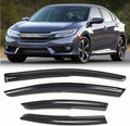 Rain Guards for Car Windows, Tape-On Window Visors Rain Guards Fit for Honda by KYX