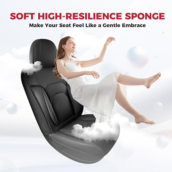 FREESOO Car Seat Covers Front Seats 2PCs, Waterproof Automotive Seat Covers - Image 2