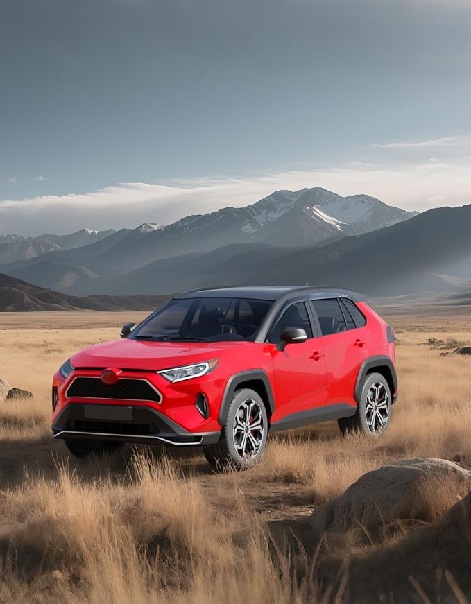 Tape-On Window Rain Guards Fit for Toyota RAV4 2019 2020 2021 2022 2023 2024 - Image 2