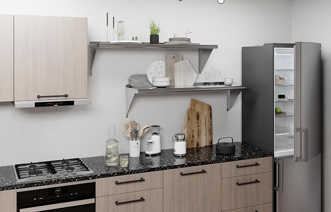 AmGood 48" Long X 14" Deep Stainless Steel Wall Shelf | NSF Certified | - Image 7