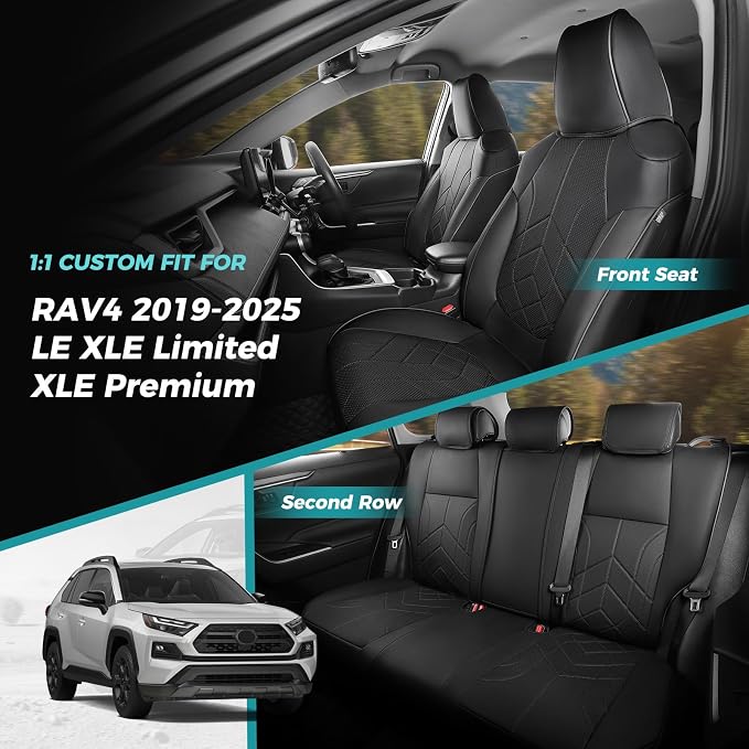 for Toyota RAV4 Seat Covers 2019 2020 2021 2022 2023 2024 2025 RAV 4 LE XLE - Image 7