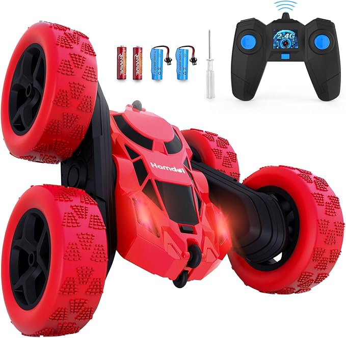 Remote Control Car Double Sided 360°Rotating 4WD RC Cars by Hamdol