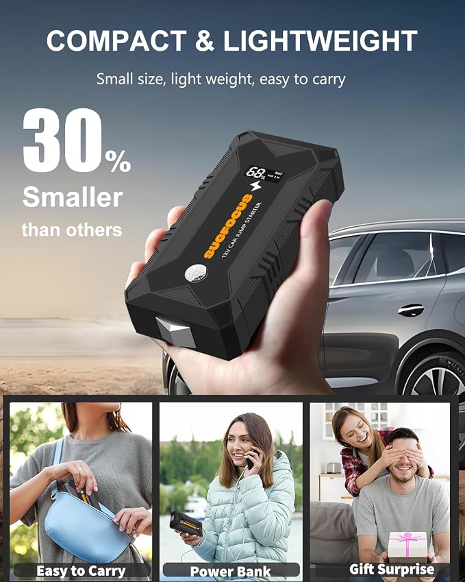 Jump Starter, 2500A Battery Jumper Starter Portable, Car Battery Jump Starter - Image 5