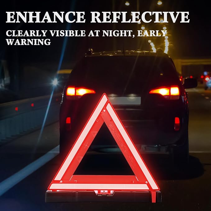 Kanayu Warning Triangle DOT Approved Foldable Emergency Safety Triangles - Image 5
